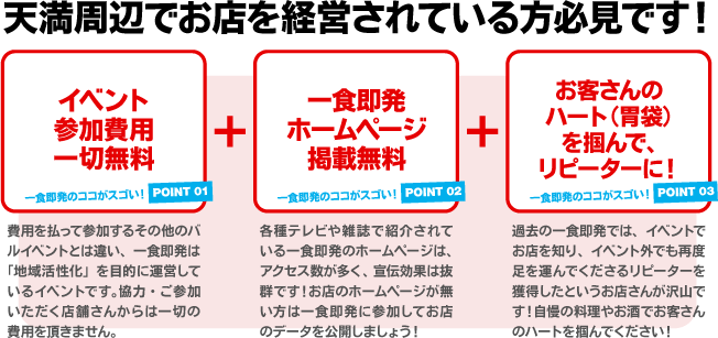 天満周辺でお店を経営されている方必見です!